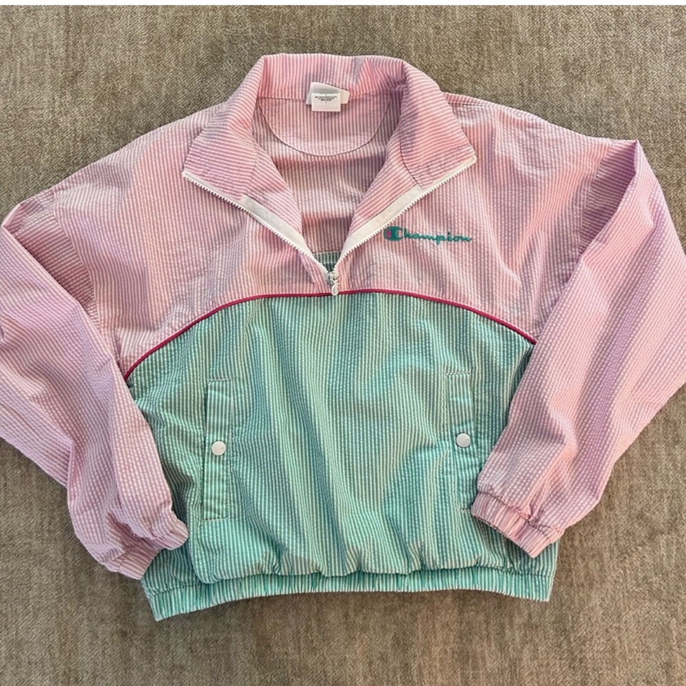 Champion Quarter Zip Pull Over Jacket